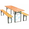Ferramenta1.com | Set tavolo + 2 panche birreria 2 gambe - PZ 1