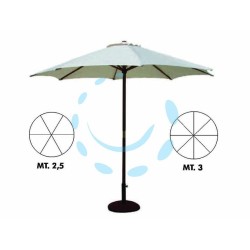 Ferramenta1.com | Ombrellone in legno tondo - PZ 1