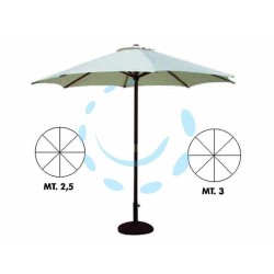 Ferramenta1.com | Ombrellone in legno tondo "gold"  - PZ 1