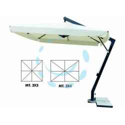 Ferramenta1.com | Ombrellone in metallo pesante decentrato con manovella - PZ 1