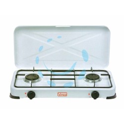 Ferramenta1.com | Fornello a gas gpl a 2 fuochi con coperchio - PZ 1