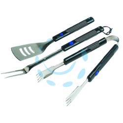 Ferramenta1.com | Set utensili per barbecue pz.3 con manici allungabili in bachelite  - PZ 1