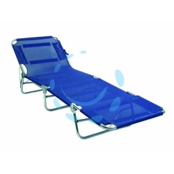 Ferramenta1.com | Lettino in alluminio pieghevole con tessuto texilene - PZ 4