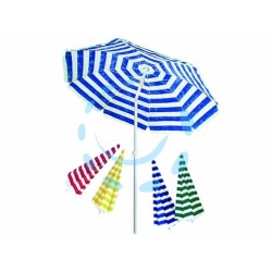 Ferramenta1.com | Ombrellone da spiaggia in tnt a righe tondo cm.180 - PZ 12