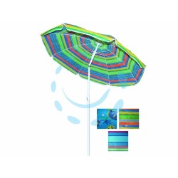 Ferramenta1.com | Ombrellone da spiaggia in nylon fantasia tondo cm.200 - PZ 12