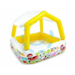 Ferramenta1.com | Piscina gonfiabile quadra  "acquario" con parasole  +2  anni - PZ 3