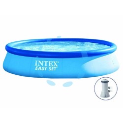 Ferramenta1.com | Piscina "easy set" rotonda  autoportante c/pompa filtro cm.396x84h. - PZ 1