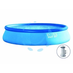 Ferramenta1.com | Piscina "easy set" rotonda  autoportante c/pompa filtro cm.457x84h. - PZ 1