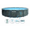 Ferramenta1.com | Piscina "prisma frame gw" rotonda c/tel. portante c/pompa cm.457x122h. - PZ 1