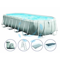 Ferramenta1.com | Piscina "prism frame" ovale c/tel. portante c/pompa cm.610x305x122h. - PZ 1