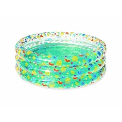Ferramenta1.com | Piscina gonfiabile "tropical play pool" trasparente 3 anelli  +6 anni - PZ 4