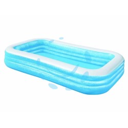 Ferramenta1.com | Piscina gonfiabile "family" rettangolare 3 anelli  +6 anni - PZ 2