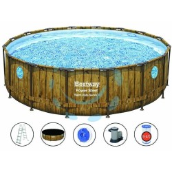 Ferramenta1.com | Piscina power steel swim vista tonda telaio portante cm.488x122h. - PZ 1
