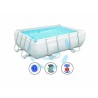 Ferramenta1.com | Piscina power steel rettangolare con telaio portante cm.282x196x84h. - PZ 1