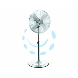 Ferramenta1.com | Ventilatore a piantana in acciaio cromato cm.40  - PZ 1