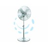 Ferramenta1.com | Ventilatore a piantana in acciaio cromato cm.40  - PZ 1