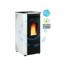 Ferramenta1.com | Stufa a pellet ketty evo 2.0 6,5 kw bianca (conto termico) - PZ 1