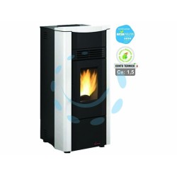 Ferramenta1.com | Stufa a pellet giusy evo 2.0 7 kw bianca (conto termico) - PZ 1