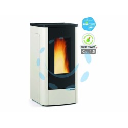 Ferramenta1.com | Stufa a pellet dahiana plus canalizzata 10 kw avorio (conto termico) - PZ 1