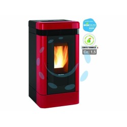 Ferramenta1.com | STUFA A PELLET LUCIA 12,1 KW BORDEAUX (CONTO TERM...