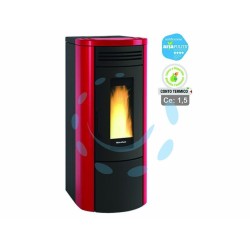 Ferramenta1.com | STUFA A PELLET COSTANZA IDRO WI-FI 17 KW BORDEAUX...