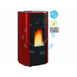 Ferramenta1.com | Termostufa a pellet raffaella idro h15 18,8 kw bordeuax (con.term.) - PZ 1