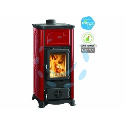 Ferramenta1.com | Stufa a legna emiliana 6,5 kw bordeaux (conto termico) - PZ 1