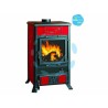 Ferramenta1.com | Stufa a legna rossella r1 bii 8,8 kw liberty bordeaux - PZ 1