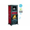 Ferramenta1.com | Stufa a legna rossella plus forno evo 9,1kw lib.bordeaux(c.to termico) - PZ 1