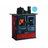 Ferramenta1.com | Cucina a legna rosetta 5.0 vst ceramica 7,2 kw liberty bordeaux - PZ 1