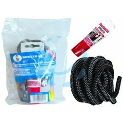 Ferramenta1.com | Kit ricambio treccia tonda con silicone adesivo per alte temperature - PZ 12