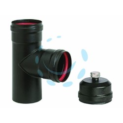 Ferramenta1.com | RACCORDO A "T" F/F PER STUFE A PELLET NERO OPACO ...