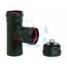 Ferramenta1.com | RACCORDO A "T" F/F PER STUFE A PELLET NERO OPACO ...
