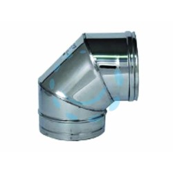 Ferramenta1.com | GOMITO A 90° ACCIAIO INOX AISI 304 MONOPARETE SPE...