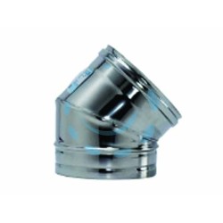 Ferramenta1.com | Gomito a 45° acciaio inox aisi 304 monoparete spessore mm.0,5 - PZ 1