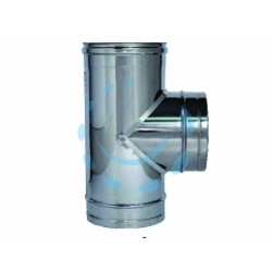 Ferramenta1.com | Raccordo a "t" 90° in acciaio inox aisi 304 monoparete spessore mm.0,5 - PZ 1