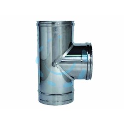 Ferramenta1.com | Raccordo a "t" 90° in acciaio inox aisi 304 monoparete spessore mm.0,5 - PZ 1