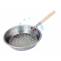Ferramenta1.com | Padella per castagne con manico in legno - PZ 24