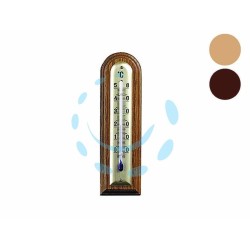 Ferramenta1.com | Termometro legno noce  arrotondato - PZ 5
