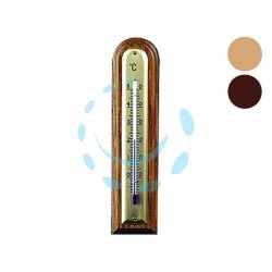 Ferramenta1.com | Termometro legno noce arrotondato - PZ 5