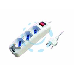 Ferramenta1.com | Multipresa 3 posti con schuko e con interruttore - BL 40