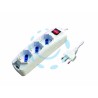 Ferramenta1.com | Multipresa 3 posti con schuko e con interruttore - BL 40