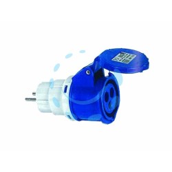 Ferramenta1.com | Adattatore industriale con spina schuko e presa cee ip44 - PZ 10