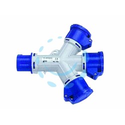 Ferramenta1.com | Adattatore industriale con spina cee e tre prese cee ip54 - PZ 3