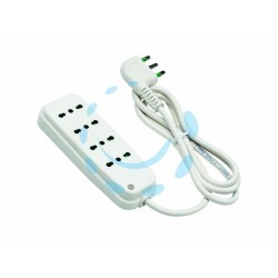 Ferramenta1.com | Multipresa 4 posti bipasso "linea retail" - PZ 12