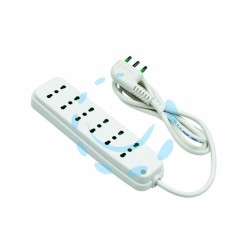 Ferramenta1.com | Multipresa 6 posti bipasso "linea retail" - PZ 12