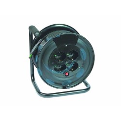 Ferramenta1.com | Avvolgicavo civile elettrico onda 4 prese "linea garanti" - PZ 1