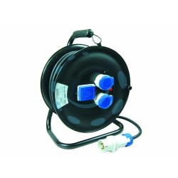 Ferramenta1.com | Avvolgicavo elettrico da cantiere universale 3prese mt30 linea garanti - PZ 1