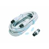 Ferramenta1.com | Prolunga tv con cavo coax spina maschio-femmina + adattatore maschio - PZ 1