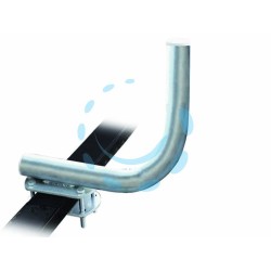 Ferramenta1.com | Supporto ringhiera curvo per parabola - PZ 1